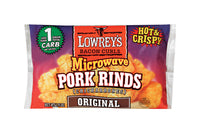 Lowrey's Bacon Microwave Pork Rinds 1.75 oz. Bagged (Pack of 18)