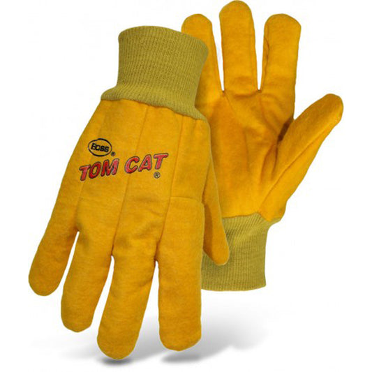 Boss Tom Cat Men's Indoor/Outdoor Chore Gloves Green/Yellow S 1 pair