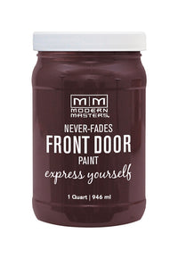 Modern Masters Door Paint Satin Sincere Front Door Paint Indoor and Outdoor 1 qt. (Pack of 2)