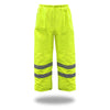 Boss Hi-Vis Insulated Yellow Polyester Rain Pants XL