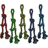 Multipet Nuts for Knots Rope Tug Dog Toy 15 in. with 2 Danglers (Pack of 3)