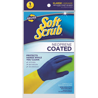 Soft Scrub Latex/Neoprene Cleaning Gloves XL Blue/Yellow 1 pk - Deal of The Week