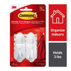 3M Command Medium Plastic Hook 3-1/8 in. L 2 pk (Pack of 6)