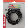 Kwikset 5' x 1/2" Combination Bicycle Cable Lock