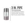 BK Products 1 in. MPT x 3 in. L Galvanized Steel Nipple (Pack of 5)