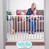 North States White 30 in. H X 28-42 in. W Wood Child Safety Gate