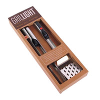 Grillight Stainless Steel Black/Silver Grill Tool Set 2 pc - Open Box