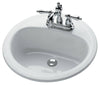 Bootz Laurel Enameled Steel Bathroom Sink 19 in. W X 6.5 in. D White
