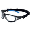 General Electric 05 Series Anti-Fog Impact-Resistant Safety Glasses Clear Lens Black/Blue Frame 1 pk