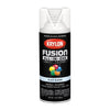 Krylon Fusion All-In-One Flat Clear Paint + Primer Spray Paint 12 oz (Pack of 6).