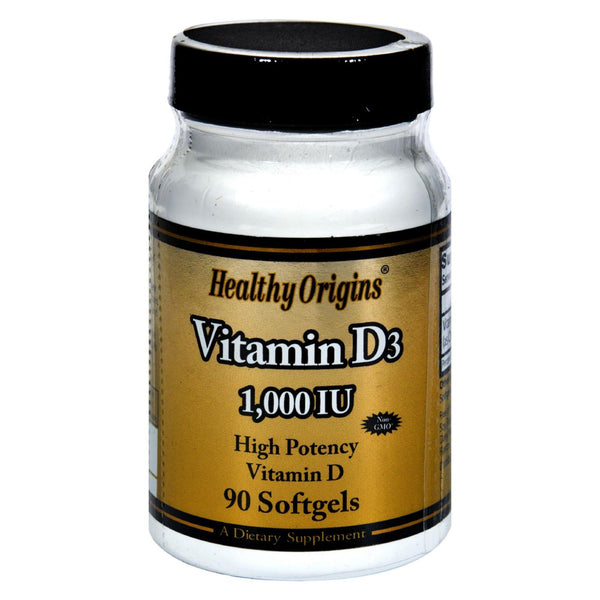 Vitamina D3 de Healthy Origins - 1000 UI - 90 cápsulas blandas