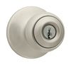 Kwikset  Polo  Satin Nickel  Entry Knobs  ANSI/BHMA Grade 3  1-3/4 in.