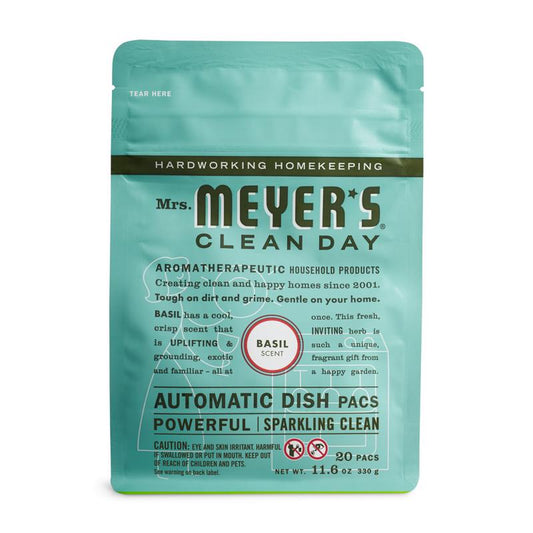 Mrs. Meyer's Clean Day Basil Scent Powder Dishwasher Detergent 20 oz (Pack of 6)