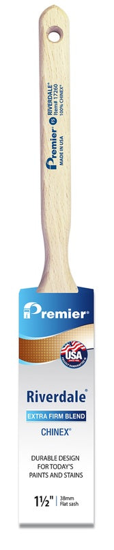 Premier Riverdale 1-1/2 in. W Extra Stiff Flat Sash Paint Brush (Pack of 6)