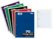 Tops 8 in. W X 10-1/2 in. L College Ruled Wire Bound Notebook