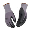 Kinco Men's Indoor/Outdoor Nitrile Palm Work Gloves Black/Gray M 1 pk