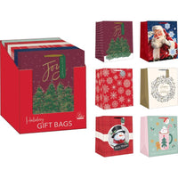 Paper Images Assorted Holiday Large  Gift Bag (Pack of 30)