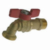 Homewerks 1/2 in. MIP X 3/4 in. MHT Brass Ball Valve Hose Bibb