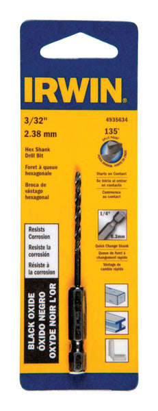 DRILL BIT HEX SHANK3/32"