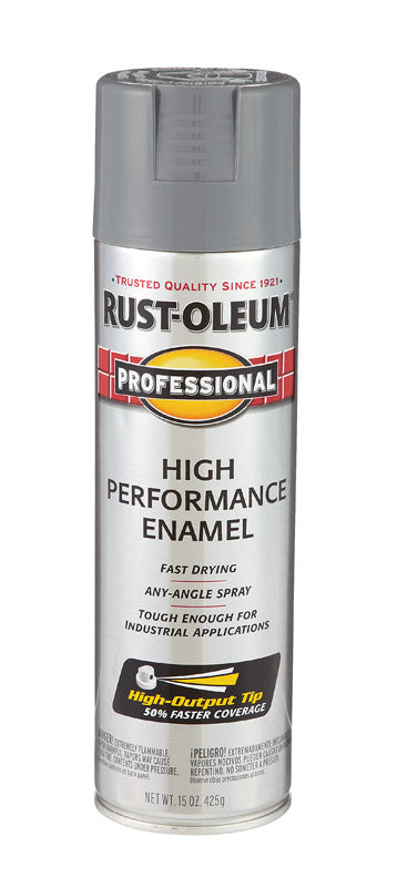 Rust-Oleum Professional Dark Gray Spray Paint 15 oz. (Pack of 6)