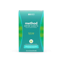 Method Beach Sage Scent Dryer Sheets 80 pk (Pack of 6)