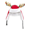 Dyno Antler Antler Santa Hat Red/White Plush 1 (Pack of 12)