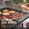 Weber Genesis II Grill Griddle Cast Iron Porcelain Enameled 13.2 in x 18.9 in for Gas Grills 
