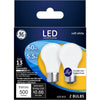 GE A15 E26 (Medium) LED Bulb Soft White 60 Watt Equivalence 2 pk