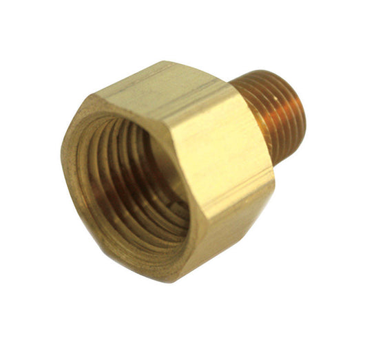 JMF 1/2 in. FPT x 1/2 in. Dia. MPT Yellow Brass Reducing Coupling (Pack of 5)