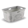 KIS White Plastic Laundry Basket 23 L x 10-9/16 H x 15-5/16 W in. - Deal of The Week