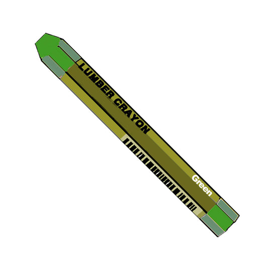 Dixon Ticonderoga 52200 Green Lumber Crayon (Pack of 12)