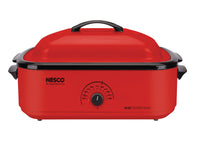 Nesco Chrome Red Porcelain 18 qt Electric Roaster 12 in. H X 15 in. W X 23.5 in. L - Deal of The Week