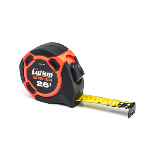 Lufkin 700 Series Plastic Orange Lockable SAE Self Centering Tape Measure 25 L ft. x 1 W in.