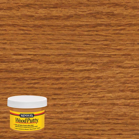 Minwax Cherry Sandable/Paintable Wood Putty 3.75 oz. for Indoor Use