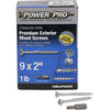 Hillman Power Pro No. 9  x 2 in. L Star Flat Head Exterior Deck Screws 1 lb.