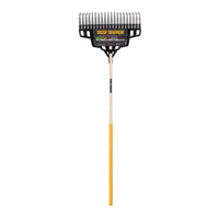 True Temper 54 in. L x 20 in. W Steel Lawn Rake Wood