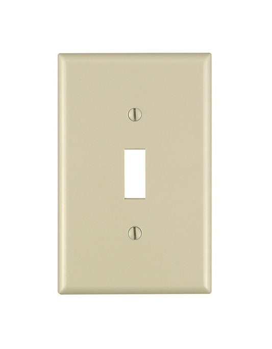 Leviton Decora Ivory 1 gang Plastic Toggle Wall Plate 1 pk (Pack of 20)
