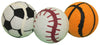 Multipet Ruff Enuff Assorted Plush Sports Tennis Balls Dog Toy Small
