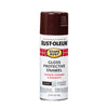 Rust-Oleum Stops Rust Gloss Kona Brown Spray Paint 12 oz. (Pack of 6)