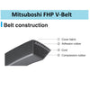 Mitsuboshi FHP General Utility V-Belt 0.63 in. W X 92 in. L For Fractional Horsepower Motors