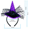 Magic Seasons Prelit Witch Hat Headbands Halloween Decor (Pack of 6)