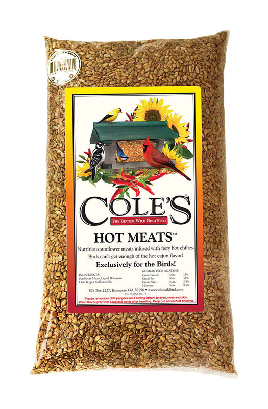 Cole's Hot Meats Assorted Species Sunflower Meats Wild Bird Food 5 lb