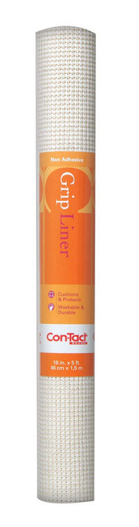 Con-Tact Brand Beaded Grip 5 ft. L x 18 in. W White Non-Adhesive Shelf Liner (Pack of 6)