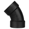 Charlotte Pipe 3 in. Hub X 3 in. D Hub ABS 45 Degree Elbow - Open Box