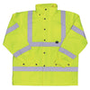 Boss Hi-Vis Yellow Polyester Rain Jacket XL