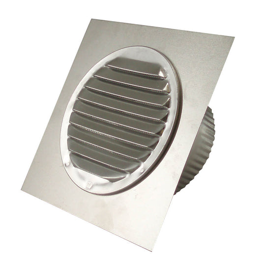 Deflect-O 4 in. W x 4 in. L Silver Aluminum Eave Vent (Pack of 6)