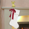 Dyno Red/White Matte W/Bow Christmas Stocking 20 in. (Pack of 12)