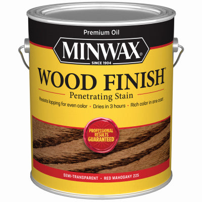 Minwax Wood Finish Semi-Transparent Red Mahogany Oil-Based Wood Stain 1 gal. (Pack of 2)