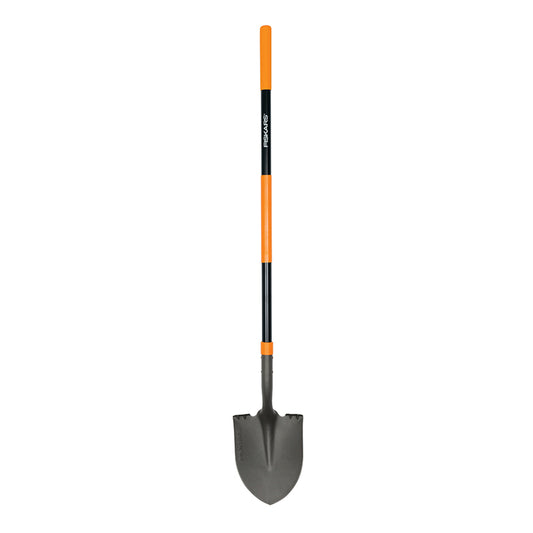 Fiskars 60 in. Steel Digging Shovel Fiberglass Handle