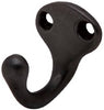 Schlage 1-1/4 in. L Black Brass Small Wardrobe Hook 1 pk